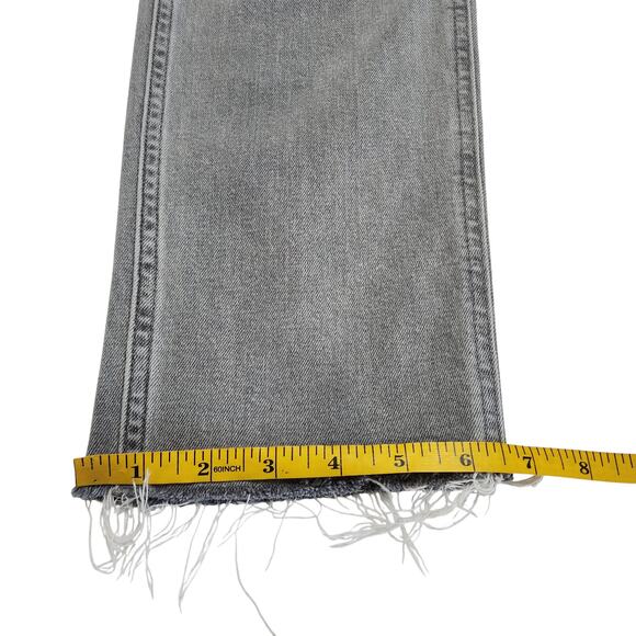 GAP Womens Vintage Slim Sky High Rise Ankle Jeans Size 32 Sky Gray Raw Hem - Picture 14 of 14